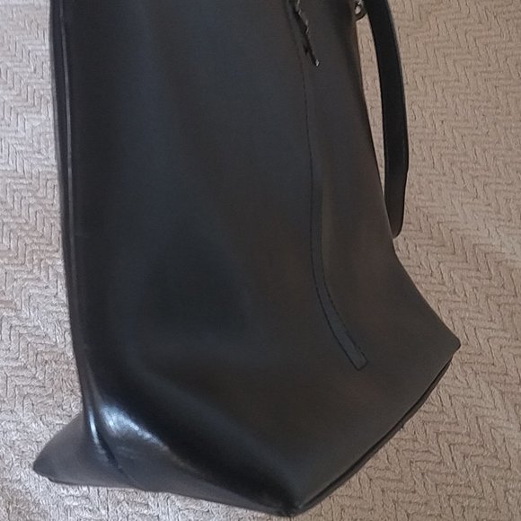 Women's Genuine Leather Purse 10"x 14" vertical pocket, handles & shoulder strap - Picture 5 of 13